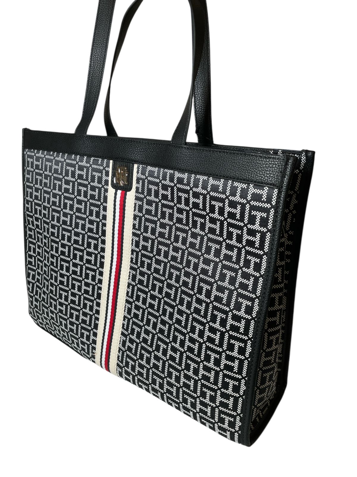 Bolsa Tommy Hilfiger Tricolor Tipo Tote | Elegancia Clásica y Espacio Ideal