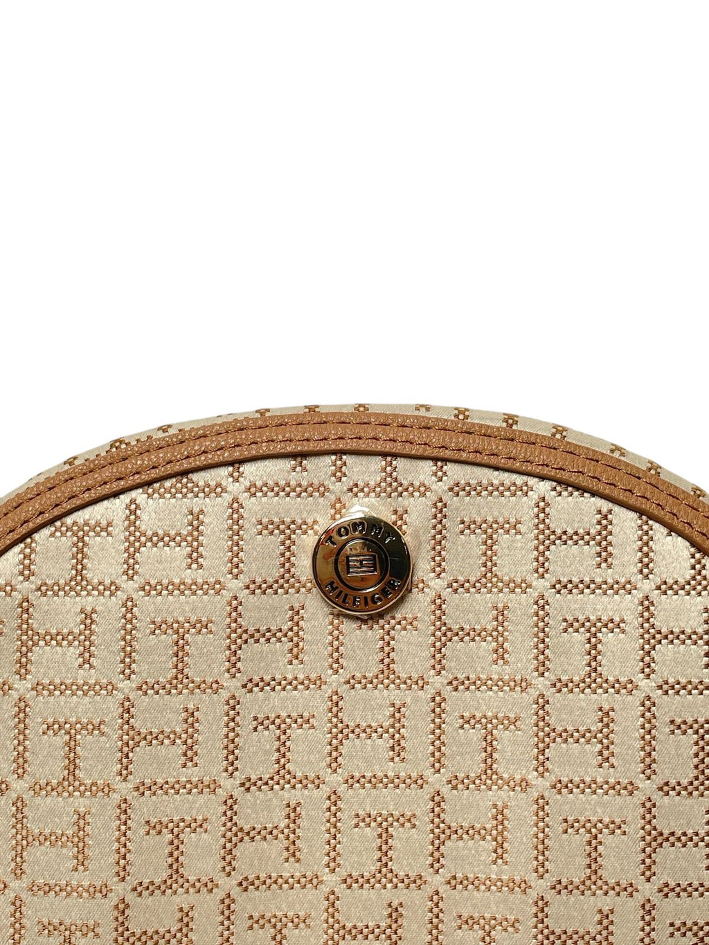 Bolsa Crossbody Tommy Hilfiger Monograma Beige | Estilo Clásico, Tamaño Ideal