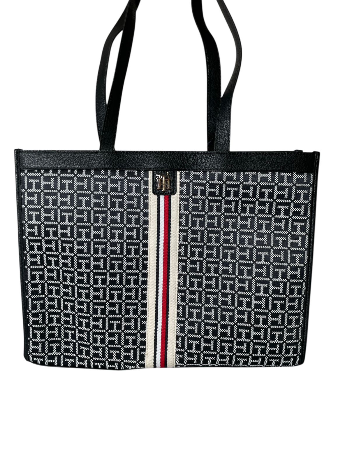 Bolsa Tommy Hilfiger Tricolor Tipo Tote | Elegancia Clásica y Espacio Ideal