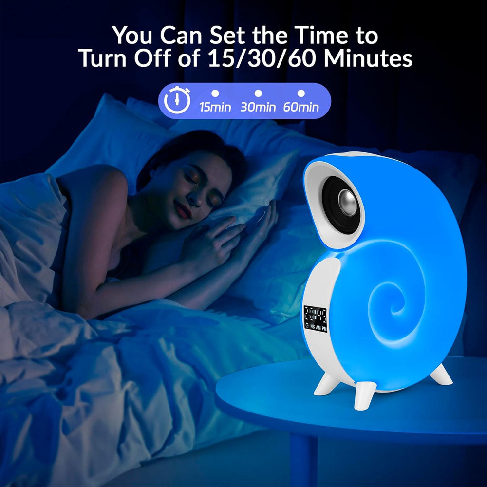 Lámpara de caracol con luz RGB