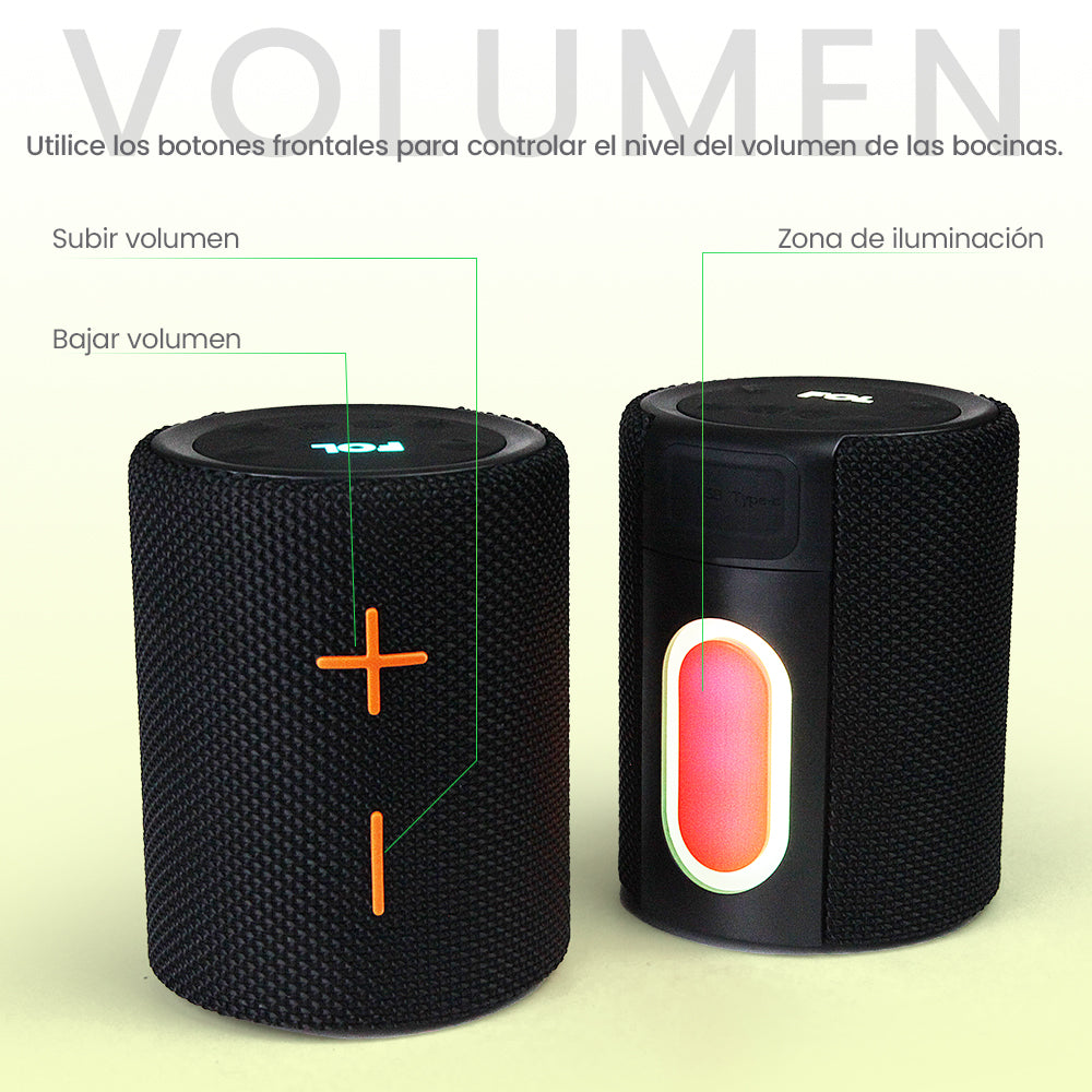 FS-S152 BOCINA TWS RECARGABLE SEPARABLE CON LUZ RGB