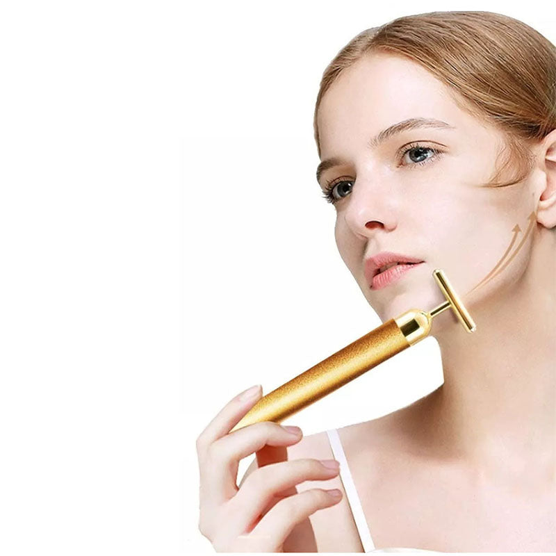 Masajeador facial golden beauty bar