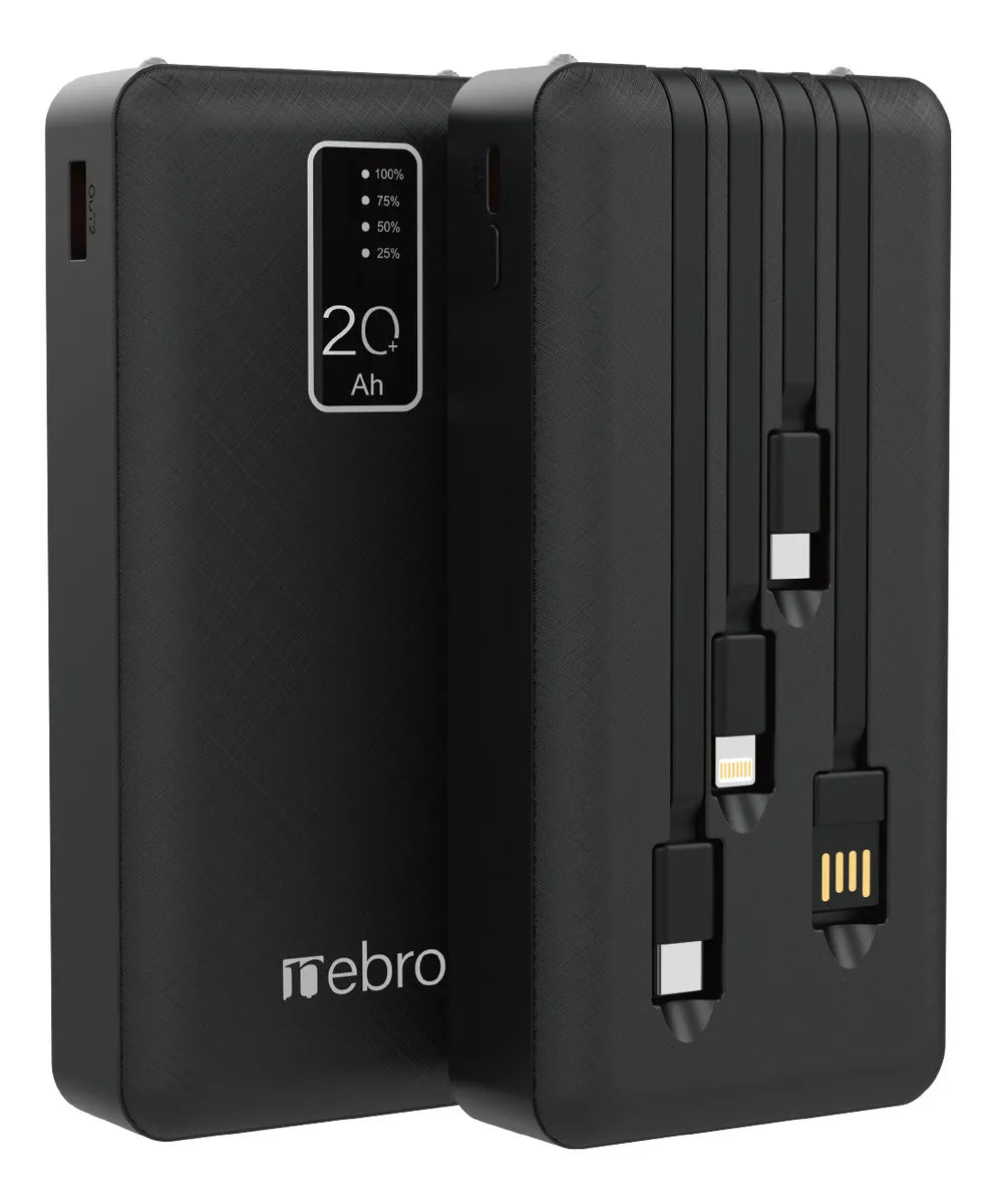 Bateria nebro 20 000 miliamperios carga